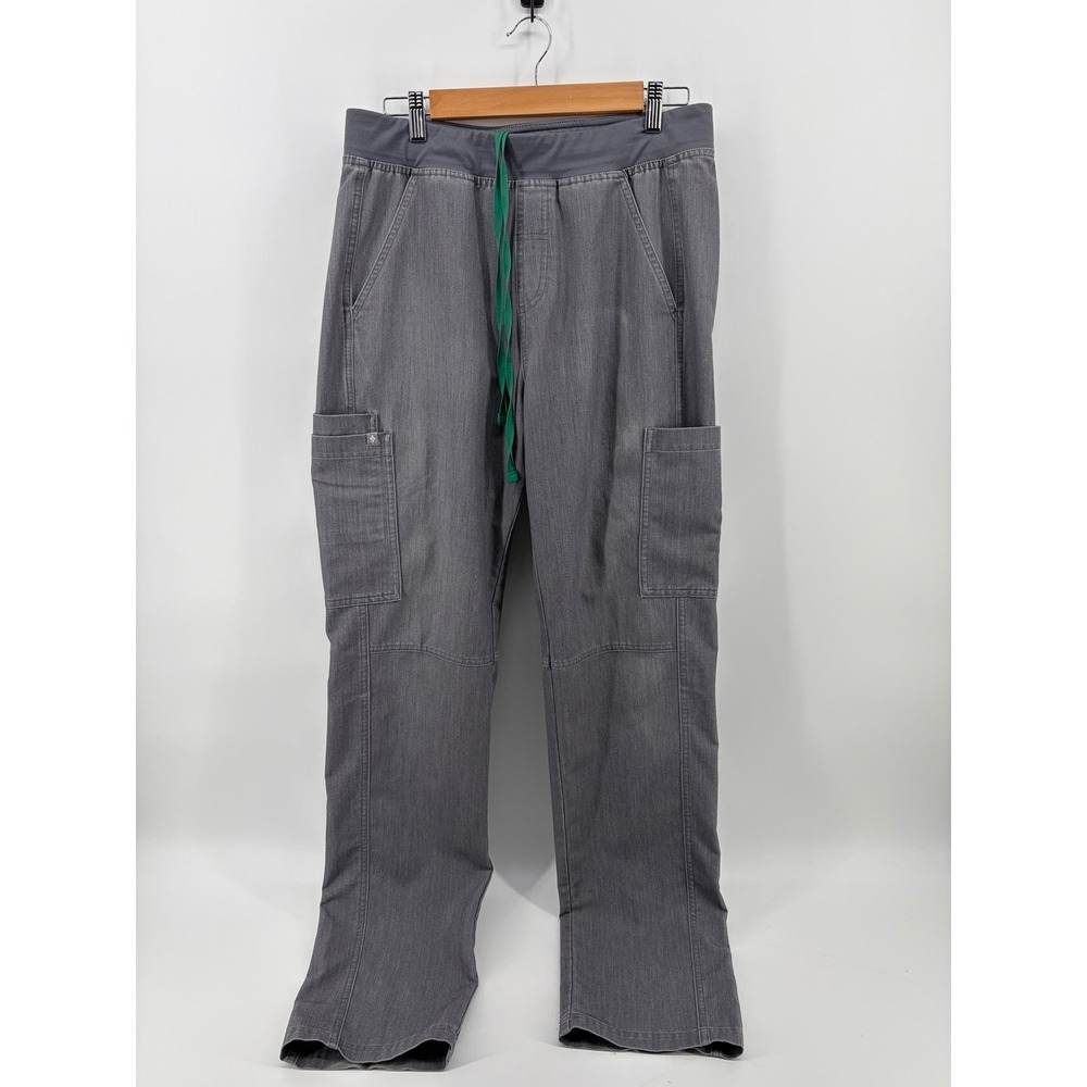 FIGS Scrub Pants Gray‎ Kade Cargo Technical Collection, Women's Size Medium Tall